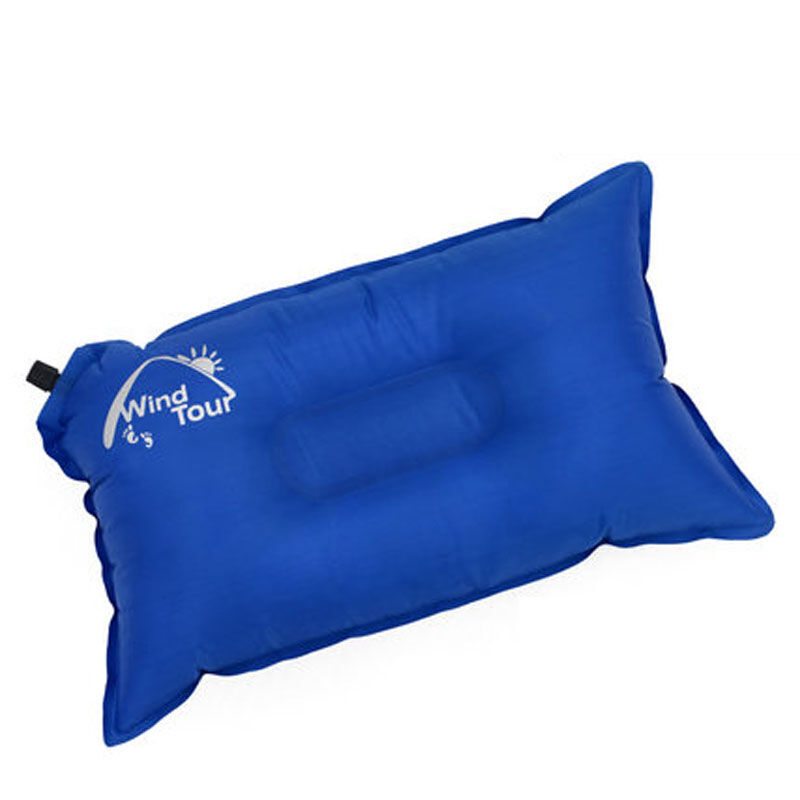 戶外旅行便攜自動(dòng)充氣枕頭 桔色小憩伴侶，舒適隨行